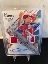 2022 Panini Diamond Kings Reid Detmers #DMS-RD Auto Dual Patch Relic RPA Angels