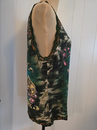 Lisa International Barock Design ärmelloses Tank Perlen Spitzenbesatz Größe XL - Bild 3 von 6
