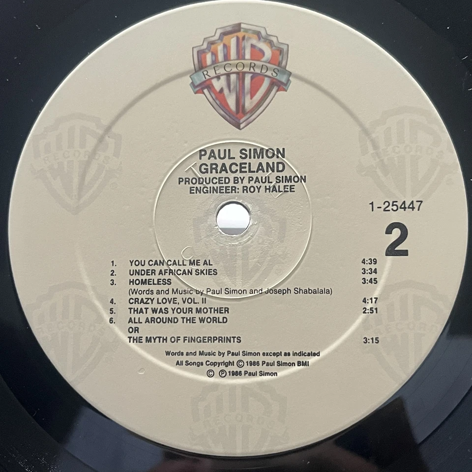 Jazz, Rock, Funk / Soul, Pop, Folk, World, & Country Paul Simon - Graceland Warn - Image 4 of 4