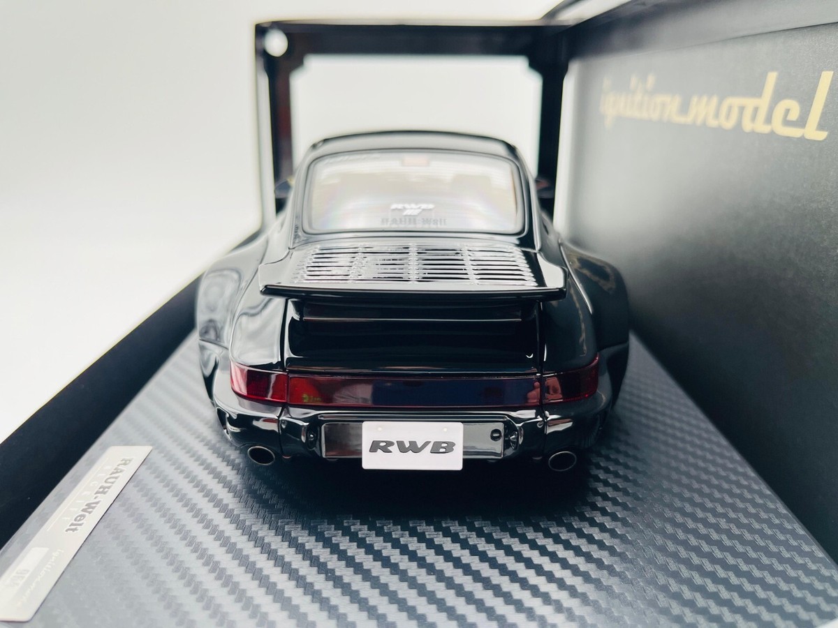 IG3633 1/18 RWB 964 ポルシェ イグニッションモデル Ignition model 1/18 RWB 964 Black Porsche Resin Cast Limited