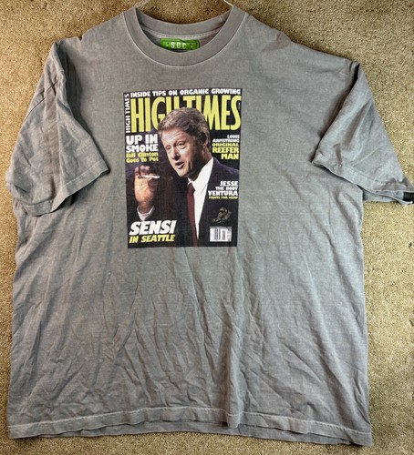 S.O.C. Loud Life XXL Bill Clinton High Times Cannabis Humorous T Shirt Made USA
