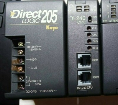 DL240 DIRECT LOGIC 205 DE KOYO PLC 16I/16O SALIDA CW/CWW PARA SERVO O SIMILAR