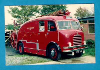 Royal Mail Post-a-Photo Postkarte ~ Feuerwehr Birmingham - 1952 Bedford LVP118