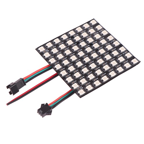 1Pc WS2812 LED 5050 RGB 8x8 64 Bit LED Matrix Module Screen LED Digital Light - Picture 8 of 12