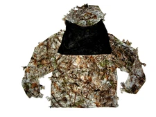 CABELA'S Brown Ghil-Leaf ZONZ WOODLANDS CAMO JACKET Hunting Fishing Coat Men's M