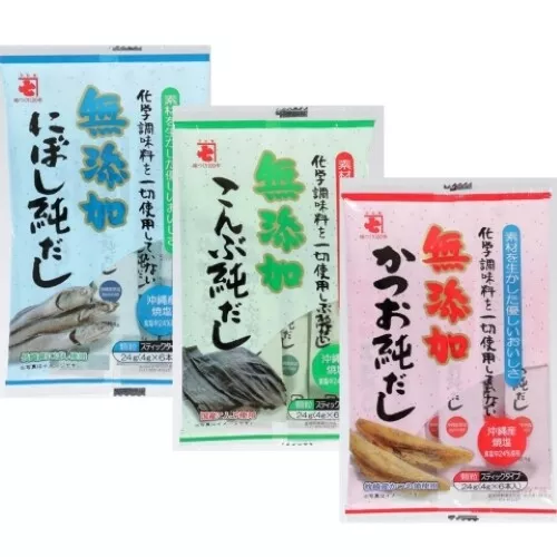 KANESHICHI additive-free dashi powder ( konbu, katsuo, niboshi )4g*6p/24g - Picture 1 of 8