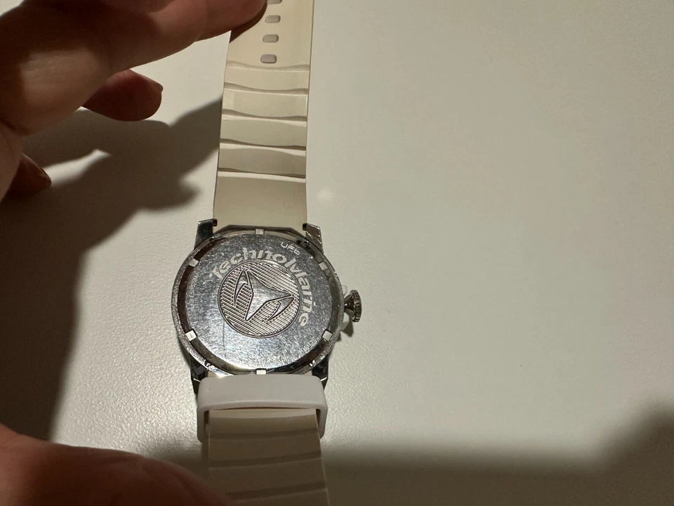 TechnoMarine TM UF6 Colors White Bezel White Silicone Quartz Ladies Watch - Image 4 of 4