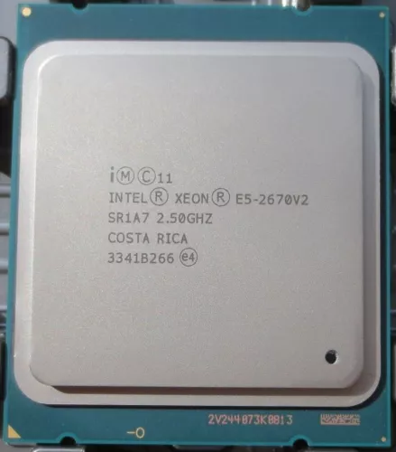 Intel Xeon E5-2670V2 E5-2670 v2 (25M Cache, 2.50 GHz) Socket FCLGA2011 SR1A7 - Picture 1 of 3