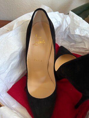 NEW IN BOX* rare authentic Christian Louboutin So Kate black suede