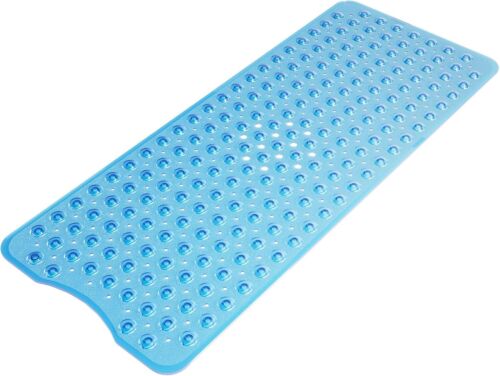 Bath Mat Non Slip 40 x 16 Inches, Shower Stall Mats with Suction Cups and Drain