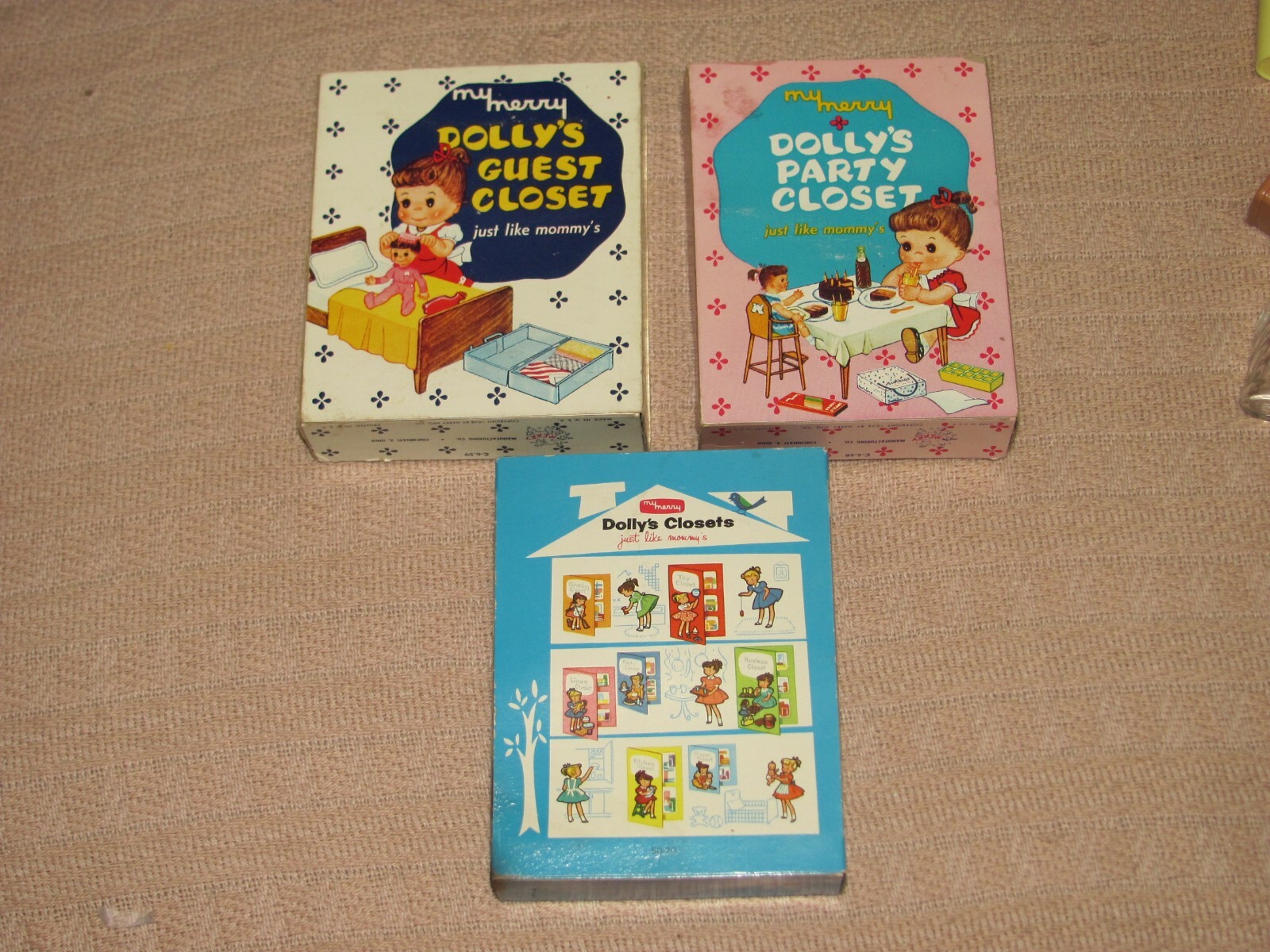 VTG LOT OF 3 MY MERRY DOLLY'S CLOSET PLAY SETS PARTS 1950'S / 60'S eBay