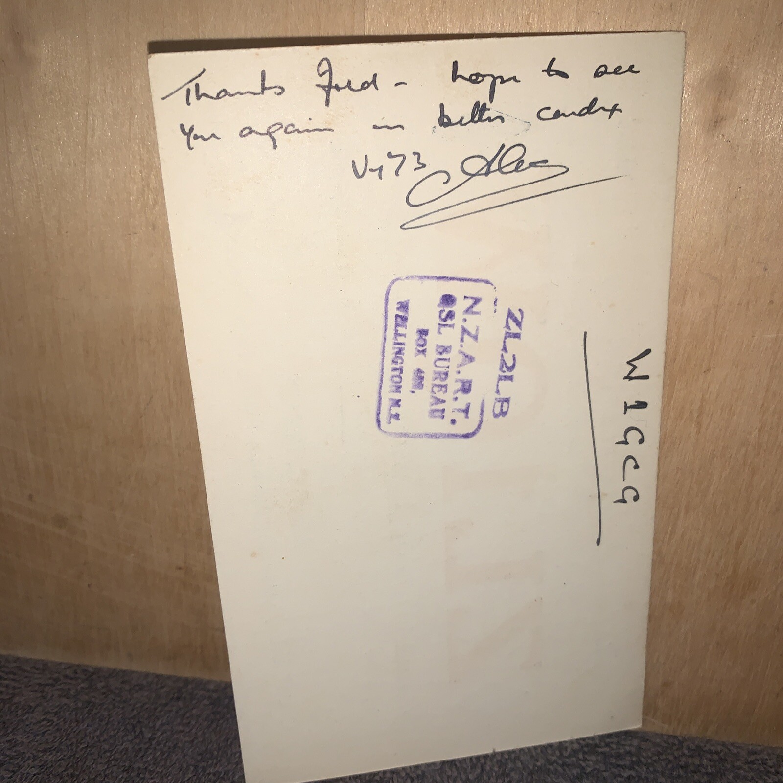 VINTAGE HAM RADIO QSL CARD Waihi,New Zealand 1951 eBay