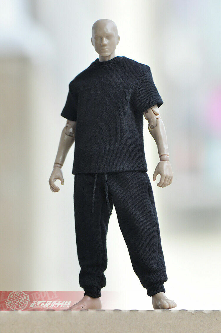 In Stock 1/12 Scale Male Hooded Sweater Shirt Set Street Casual Clothes For 6 Inches Action Figures Body Model - Foto 4