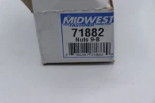 (9-Pk) Midwest Fastener Nylon Insert Lock Nuts Grade 2 Zinc #8-32 71882