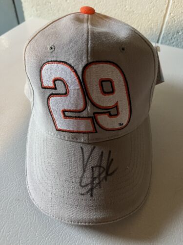 Kevin Harvick Autographed Baseball Hat #29  - Afbeelding 1 van 5