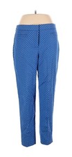 Talbots Hampshire Blue Polka Dot Ankle Pants Womens Size 8