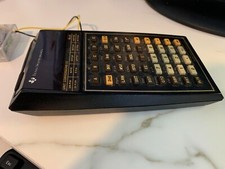 TI 58 calculator with case; working condition; without charger, program modules