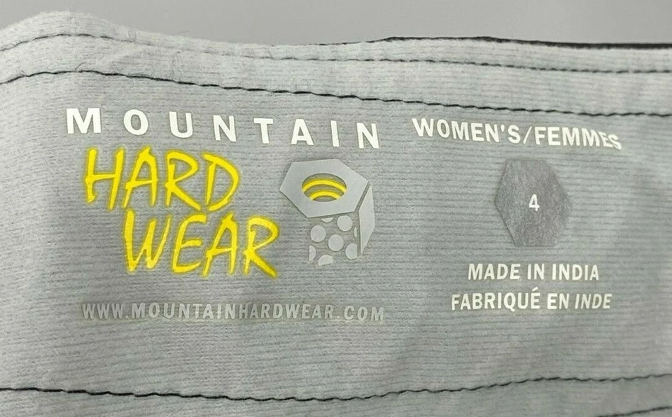 Pantalones rígidos de montaña para mujer 4 negros Capri cargo senderismo camping al aire libre Foto 3 de 4