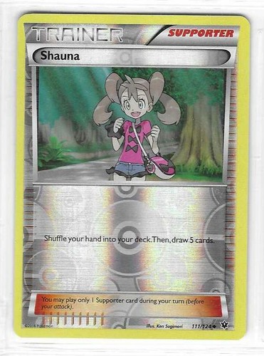 Pokemon --- SHAUNA --- XY Fates Collide! REVERSE HOLO! MINT! 111/124