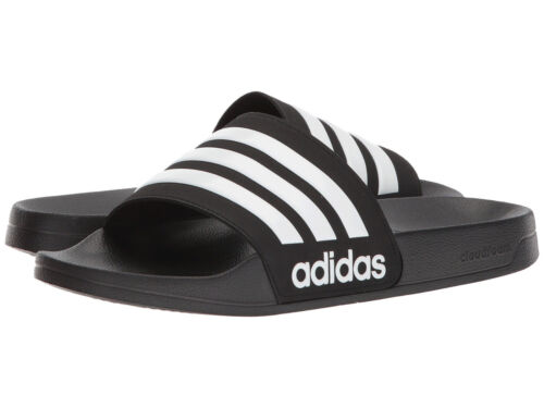 Man adidas Adilette Slide Sandal AQ1701 Black/White/Core Black Original NEW - Afbeelding 1 van 8