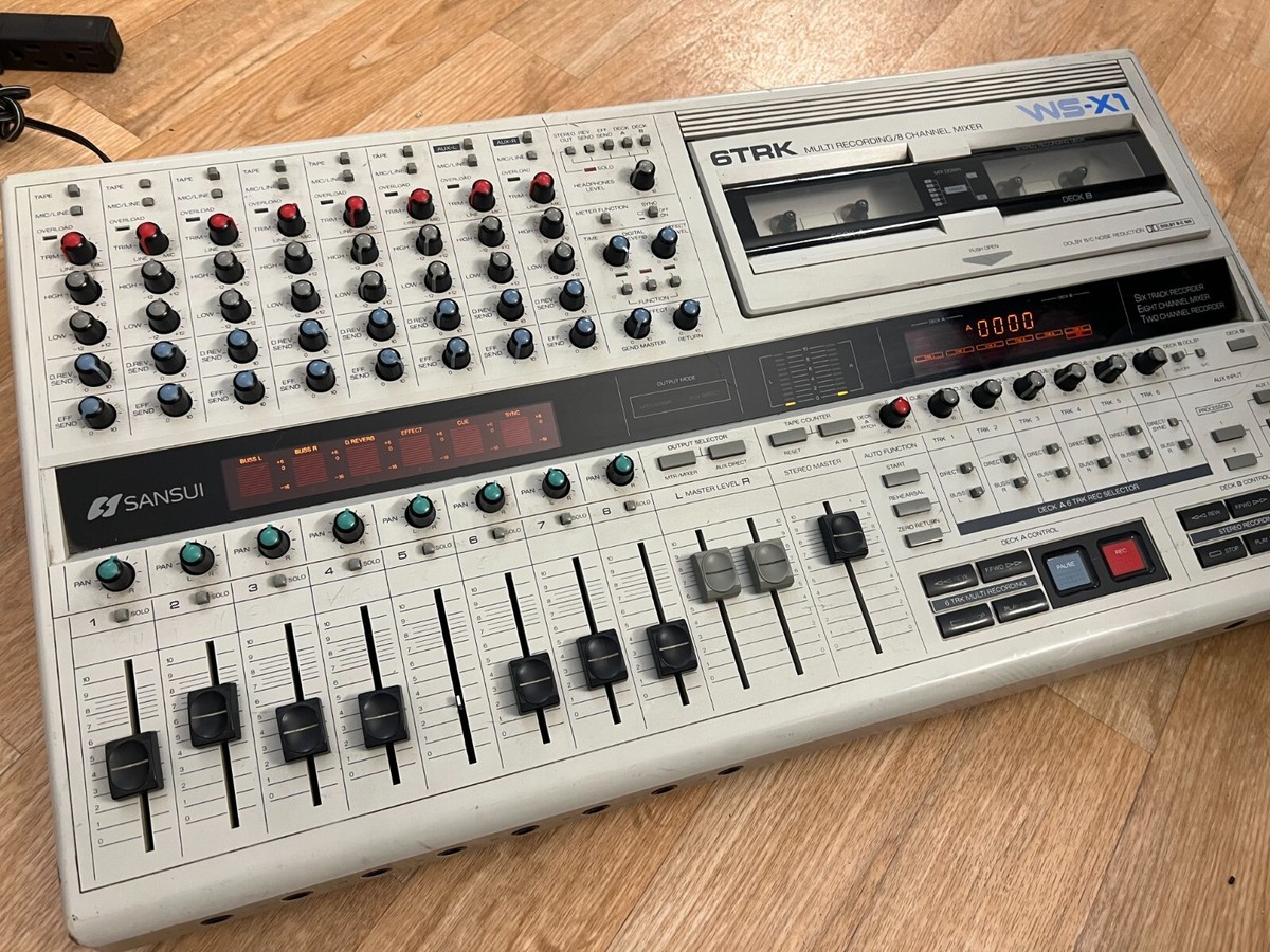 【レア】SANSUI WS-X1 整備動作品　マルチトラックレコーダー Sansui WS-X1 6-track unique tape recorder mixer with double