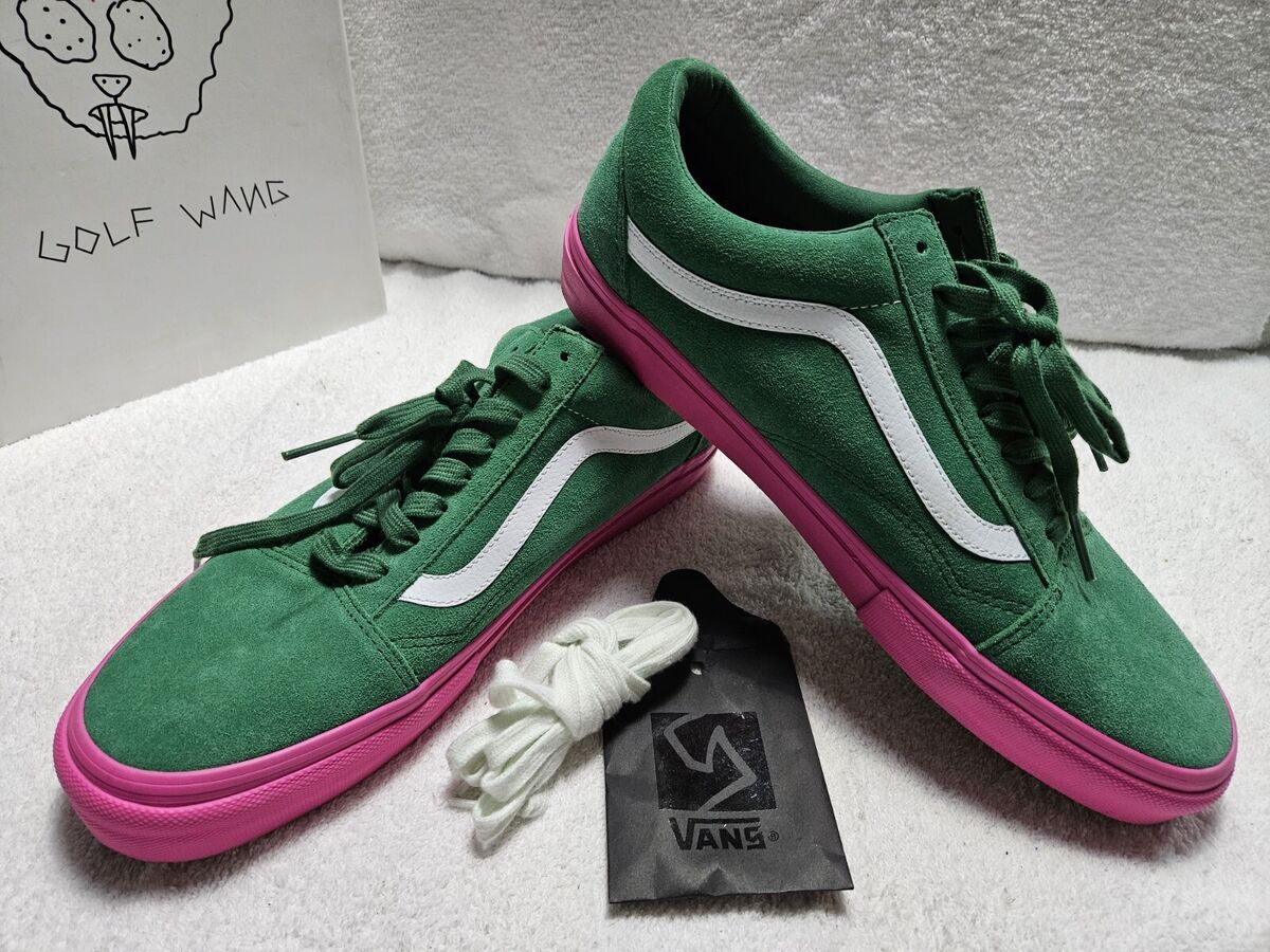 Vans Syndicate Golf Wang Old Skool Pro Green/Pink Mens Size Vans Syndicate Golf Wang Old Skool Pro Green/Pink Mens Size