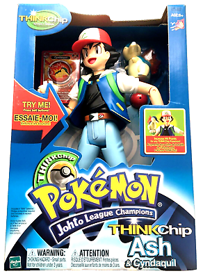 Hasbro Thinkchip Ash & Cyndaquil NEW BOX Pokemon Johto Hasbro Thinkchip Ash & Cyndaquil NEW BOX Pokemon Johto