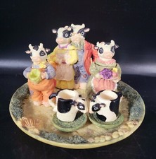 Miniature Tea Set - Cow Family - Cherished Moments