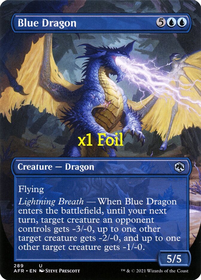 MTG Adventures in the Forgotten Realms AFR Blue Dragon MINT