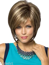 SIN CITY WIGS REESE BY NORIKO SHORT STRAIGHT SEXY TOUSLED BOB CHOPPY LAYER CUTE 