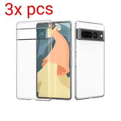 3x Stck. Ultra Kristallklar Designed für Google Pixel 7 Pro Case, Anti-Gelbfärbung