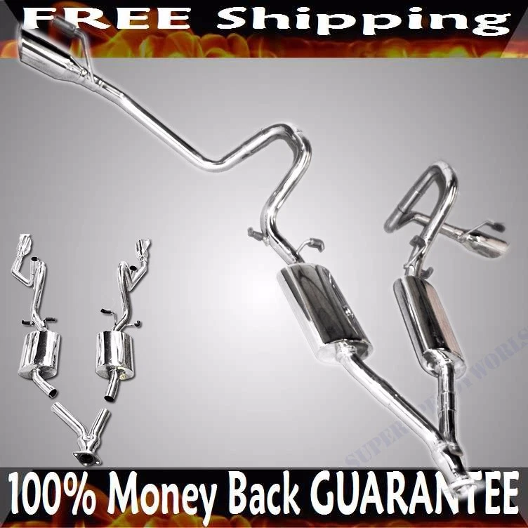 Escape SS Catback para Ford Mustang 1999-2004 base convertible/cupé V6 3,8 L Foto 2 de 4