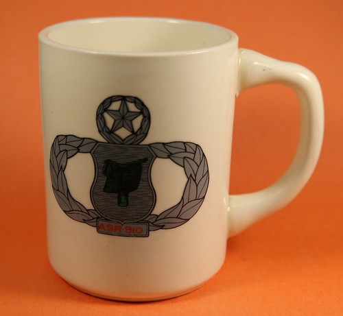 Used Coffee Mug - Raytheon ASR-910 Air Surveillance Radar Master Badge ...