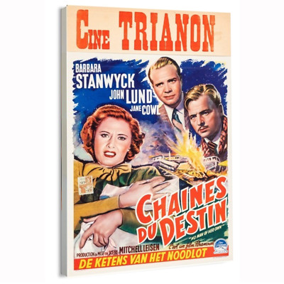 1951 Chaines du destin (No Man Of Her Own) (Paramount) BelMovie Poster or Canvas