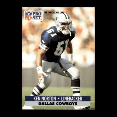 Ken Norton 1991 Pro Set Dallas Cowboys #133 R329E 87