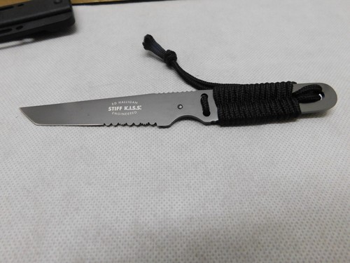 Discontinued CRKT 2310GT Halligan Stiff KISS fixed blade neck knife w/sheath - Picture 6 of 8