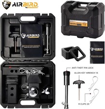 Airbird Adjustable Trailer Hitch 1-78 2 2-516 Ball 2.5 Receiver 5 Drop