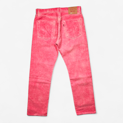 Stüssy ピンク ストレートデニム STUSSY ステューシー 23SS SPRAY DYE BIG OL' JEAN スプレーダイ ブル