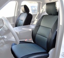 For Dodge Ram 2009-2018 Blackcharcoal S.leather Custom Fit 2 Front Seat Covers