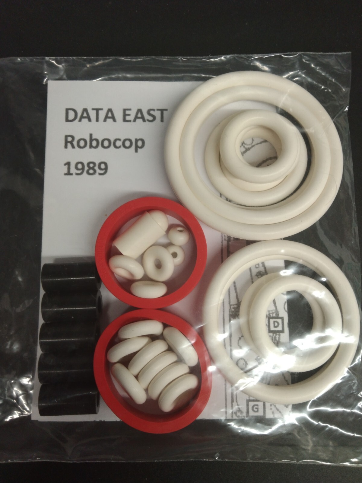 Kit Elastiques Flipper Robocop Anti Vibration Caoutchouc Souple Data East