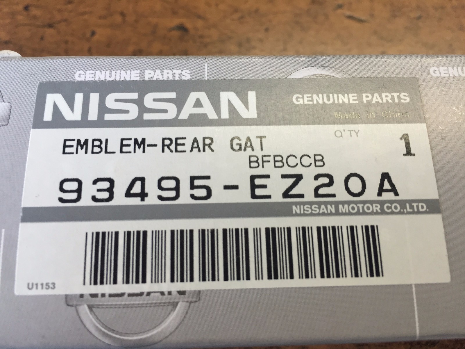 OEM Genuine Nissan Rear Tailgate Pro4x Emblem Badge 16-19 TITAN 93495 ...