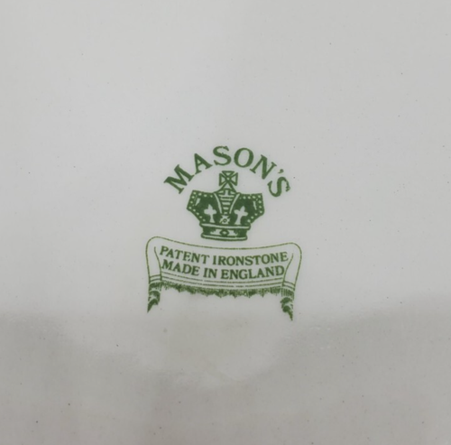 Vintage Mason's Ironstone Tea Jar Canister Made In England Purple Flowers - Picture 6 of 11