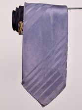 VTG Men's 1950s Blue Yellow Striped Pattern Necktie 50s Tie