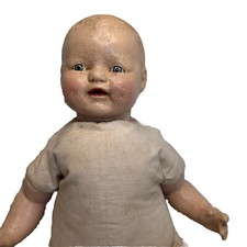 ANTIQUE HORSMAN Doll COMPOSITION 21  E.I.H. COMPANY INC. 1920  s Tin Sleepy Eyes