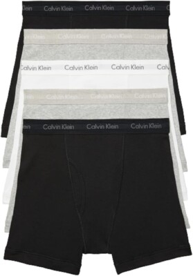 Calvin Klein Men's Cotton Classic 5-Pack Boxer Brief Medium