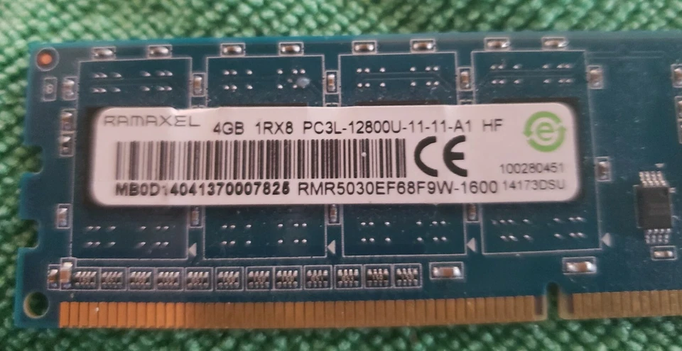 RAMAXEL 4GB Memory Stick 1RX8-PC3L-12800U-11-11-A1 HF 🧮 RMR5030EF68F9W-1600 - Image 3 of 4
