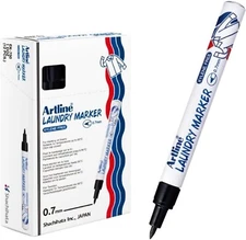 Artline Fabric Marker 0.7mm Black 12 pcs.