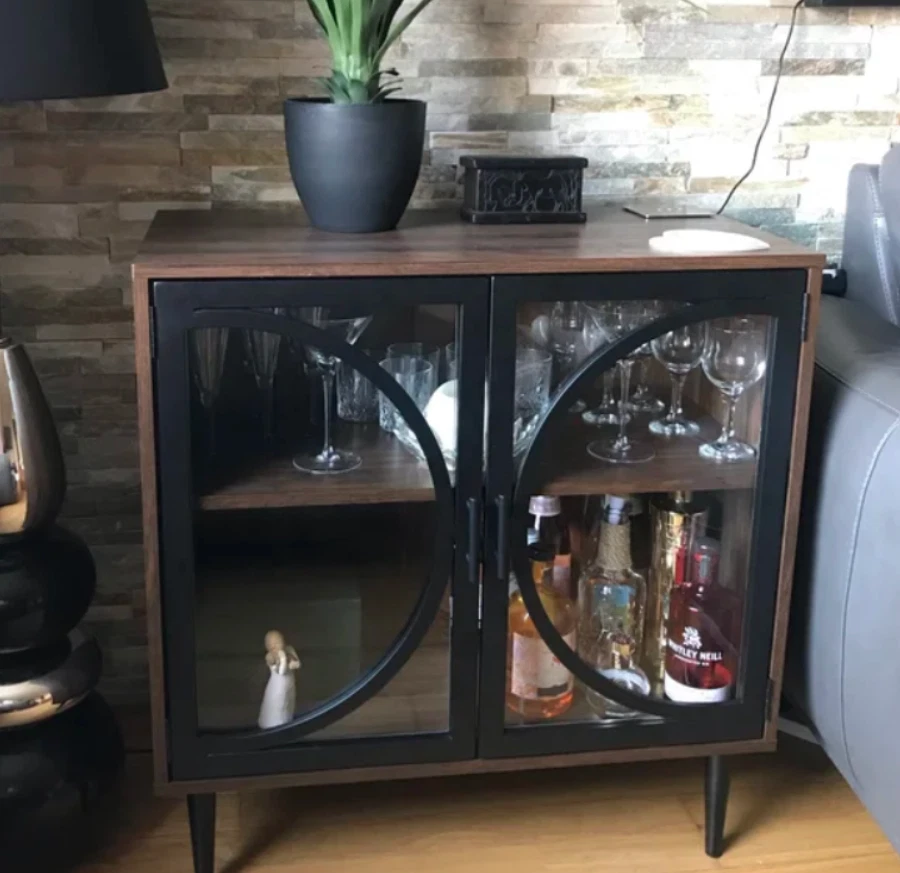 Industrial glass outlet display cabinet