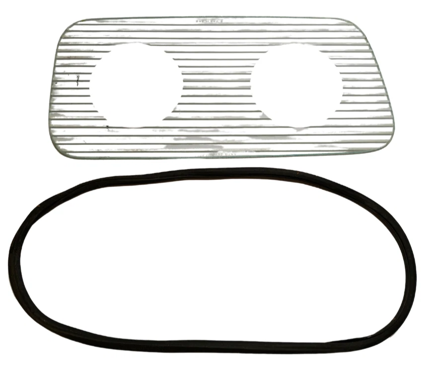 Chrysler Imperial 1965 faro lateral izquierdo bisel cubierta de vidrio y calcomanía 2809945 nuevo en stock Foto 2 de 4