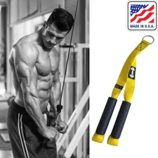 Triceps Pulldown Cable Grip Fitness Attachments Handle Machine Exercise